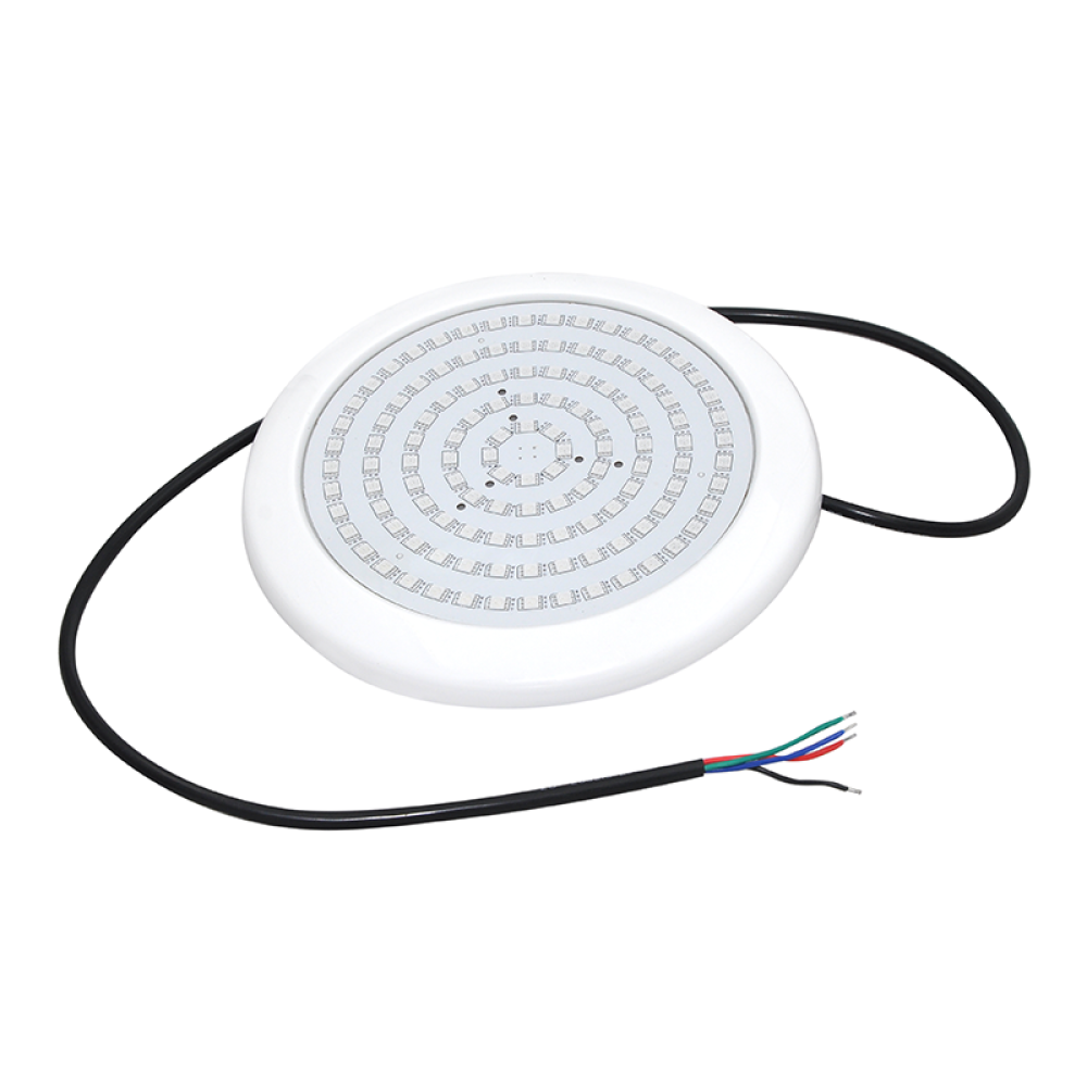 ^ LED ΠΛΑΣΤΙΚΟ Φ/Σ ΠΙΣΙΝΑΣ 20W RGB 110° IP68 12V DC Φ210Χ20mm  -PISC20RGB
